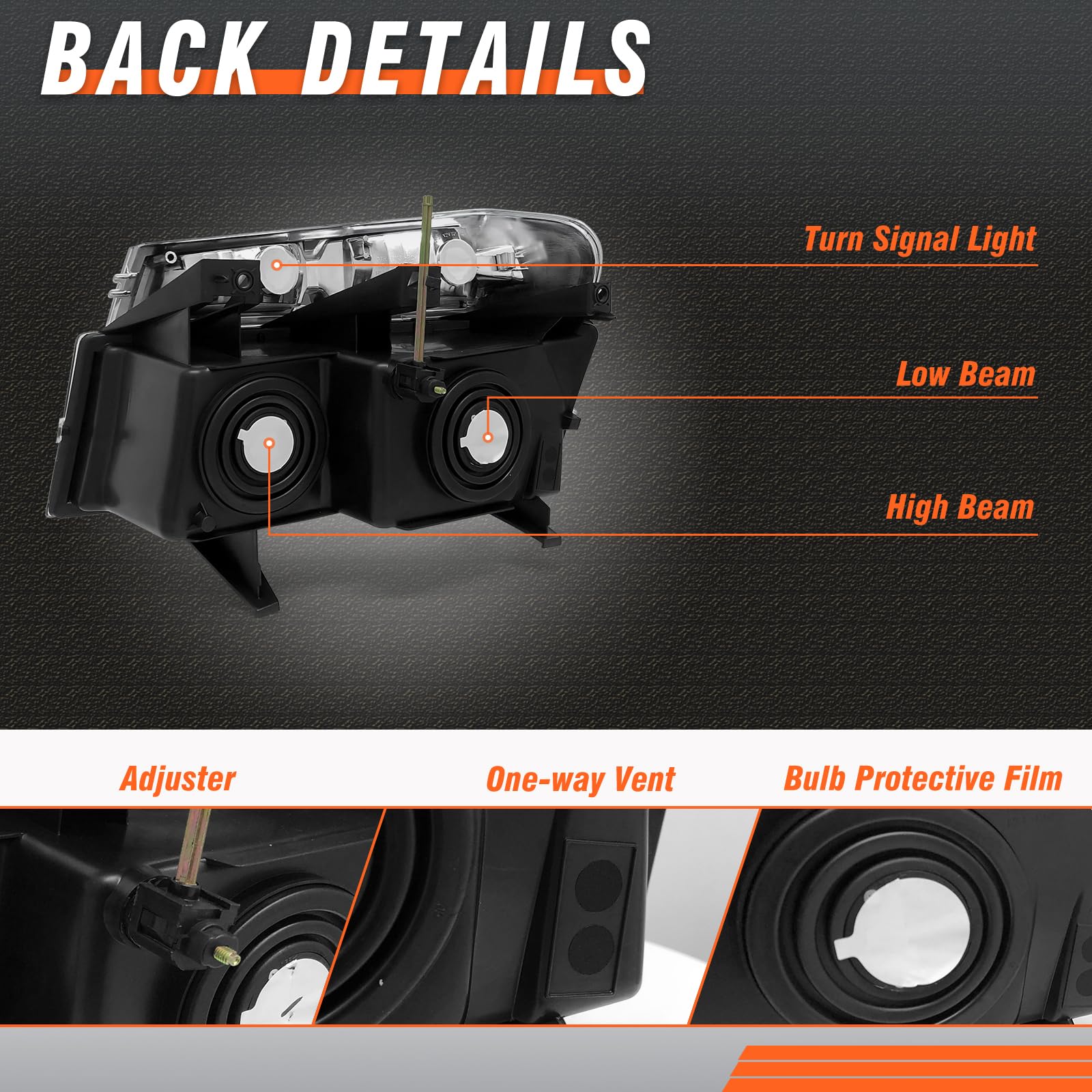 Conjunto de faros delanteros compatibles con Chevy - Imagen 5