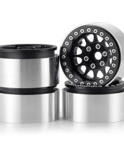 4Pcs Ruedas RC 1.9 de Aleación de Aluminio -Negro