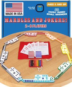 Juego de Mesa Marbles & Jokers by 3D - Para 2-8 Jugadores,