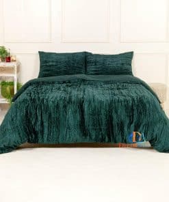 Juego de Funda de Edredón Ultra-Luxe de Terciopelo Sólido