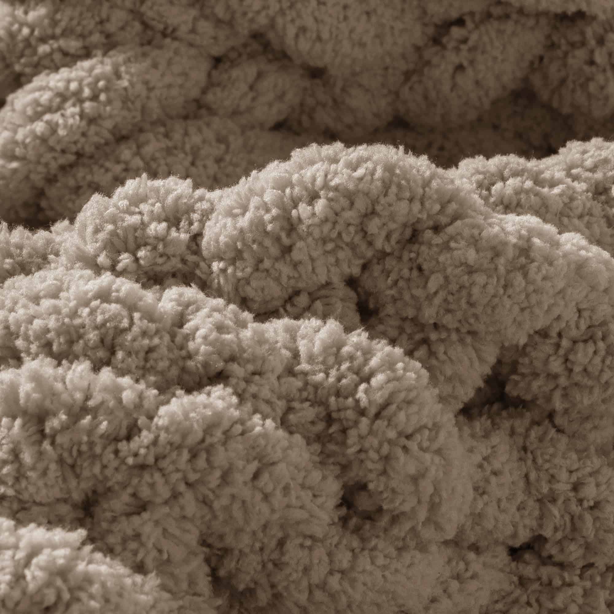 Manta de Punto Grueso Carriediosa 50" X 60", -Taupe - Imagen 4