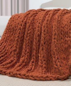 Manta de Punto Grueso Carriediosa de 50" x 60", 100% Hecha