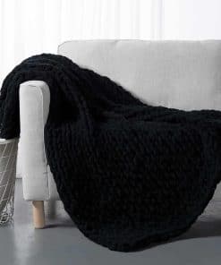 Manta de Punto Grueso Carriediosa 60" X -Negro