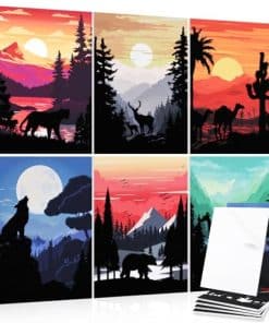 Paneles Acústicos de Arte AtawLege, Paquete de 6