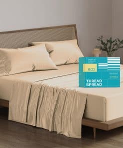 Juego de Sábanas 100% algodón egipcio para -Taupe