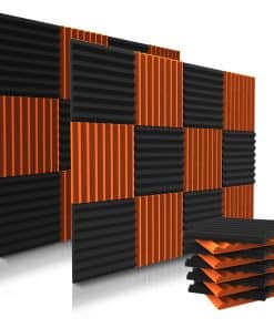 52 Paquete de Paneles Acústicos 1 X 12 X -o/Naranja