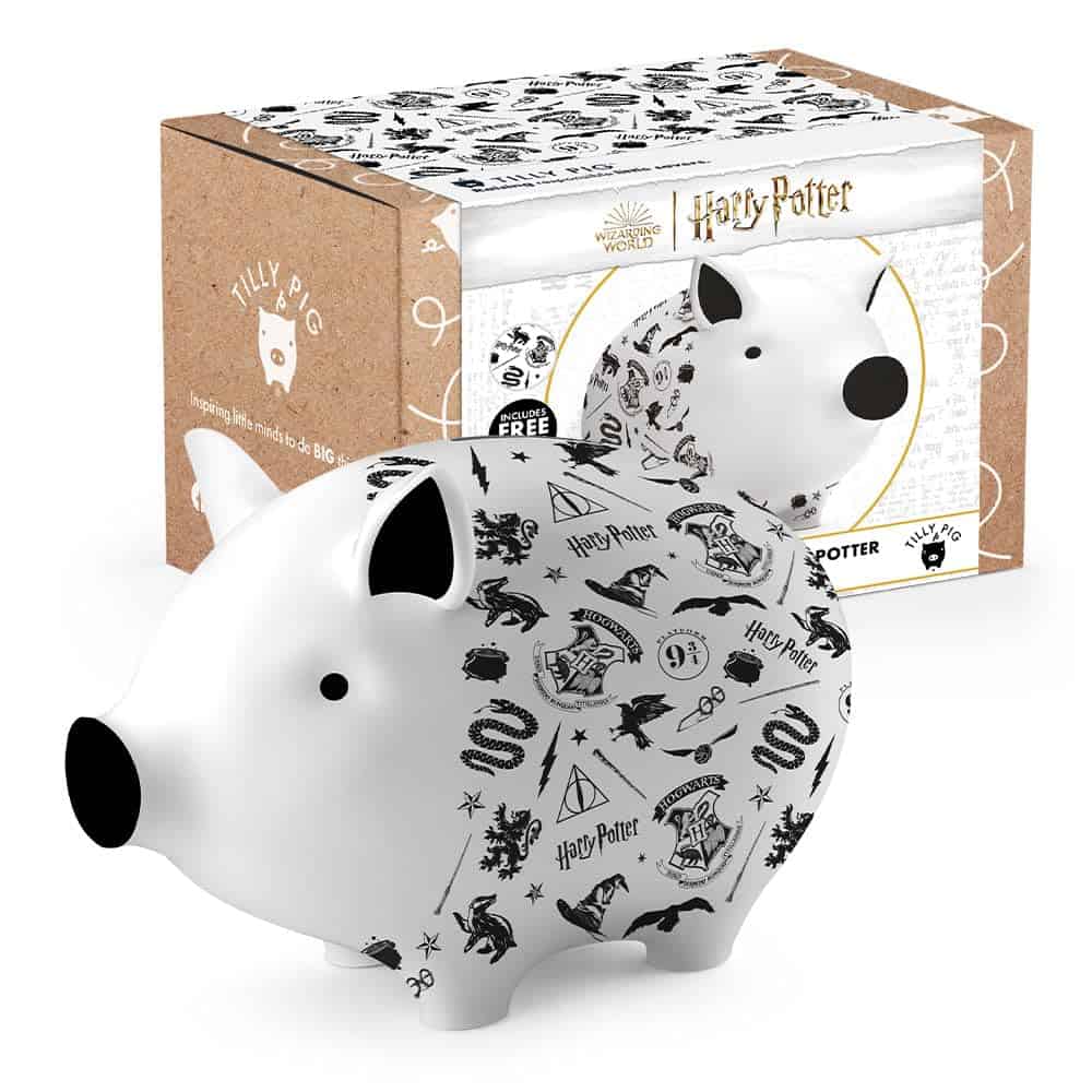 Alcancía de cerámica Tilly Pig para niños El Mundo Mágico