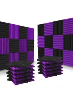 52 Paquete Paneles Acústicos 1 X 12 X 12 Pulgadas - Espuma