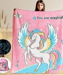 Manta de Unicornio que Brilla en la Oscuridad Regalos para
