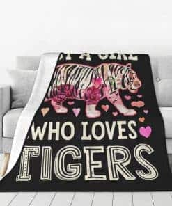 Manta de Tigre para Niñas Amantes de los Tigres Regalos