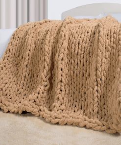 Manta de Punto Grueso Carriediosa 50" X 60", 100% Hecha a