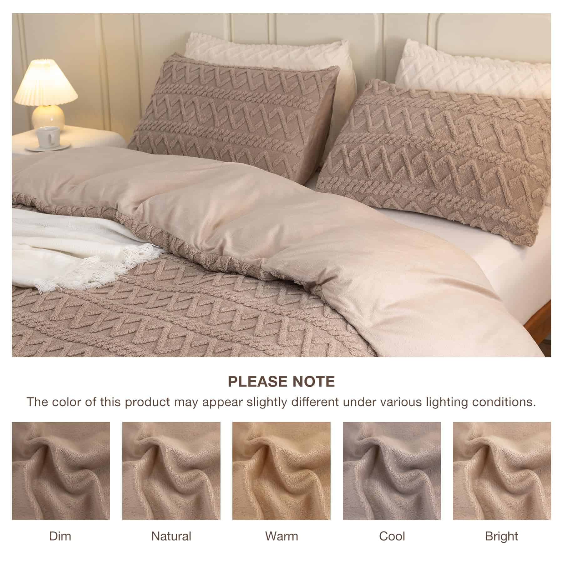 Juego de Funda Nórdica King Size Levoo de Peluche Ultra - Imagen 8