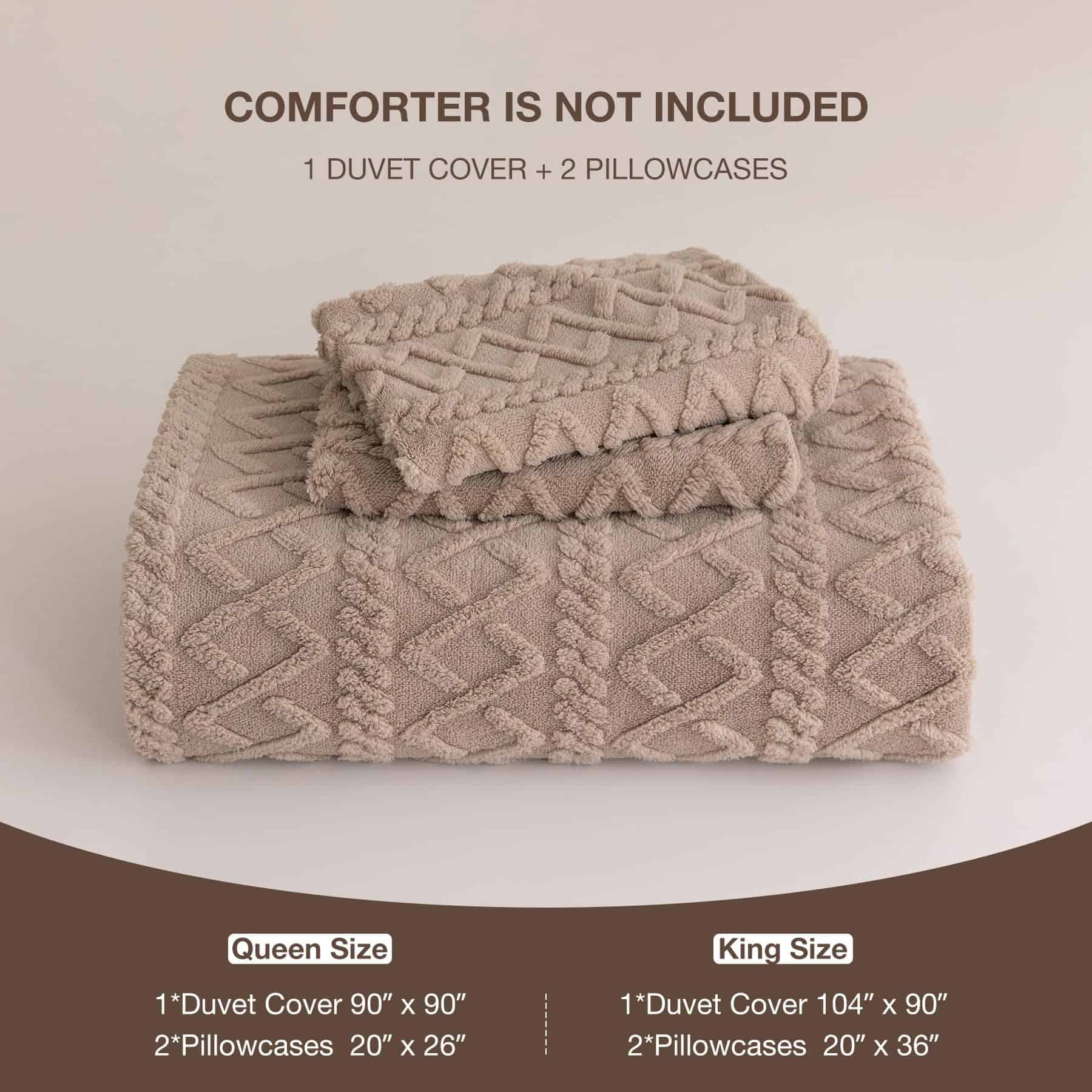 Juego de Funda Nórdica King Size Levoo de Peluche Ultra - Imagen 7