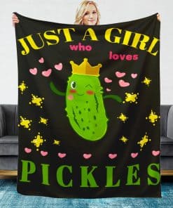 Manta de Pepinillos para Chicas Mujeres Manta de Tiro de