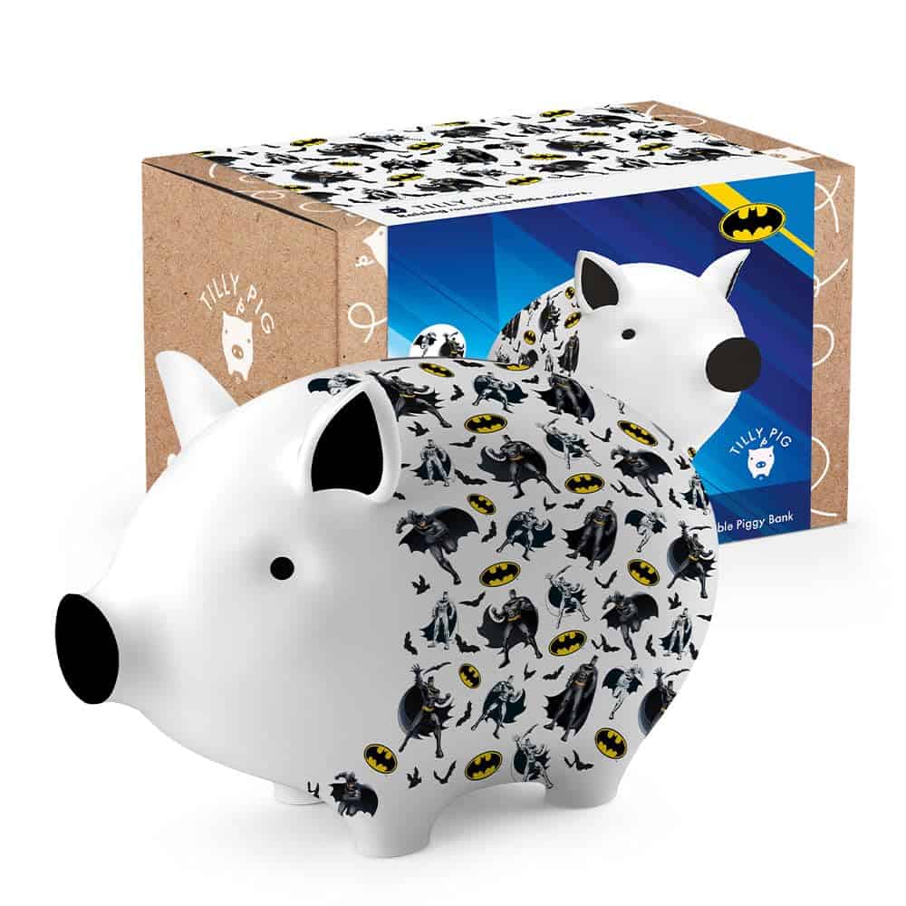 Hucha de cerámica Tilly Pig para niños y niñas con diseño
