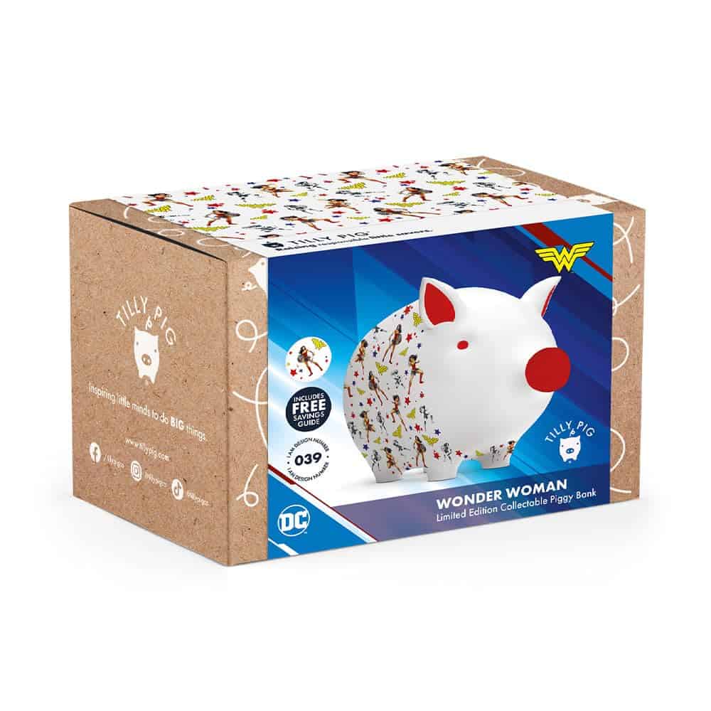 Hucha de cerámica Tilly Pig para niños y niñas diseño de - Imagen 7