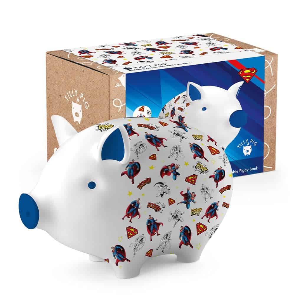 Caja de Dinero de Cerámica Tilly Pig para Niños Niñas