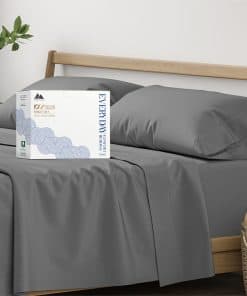 Juego de Sábanas de Algodón Orgánico Mayfair -Gris Oscuro