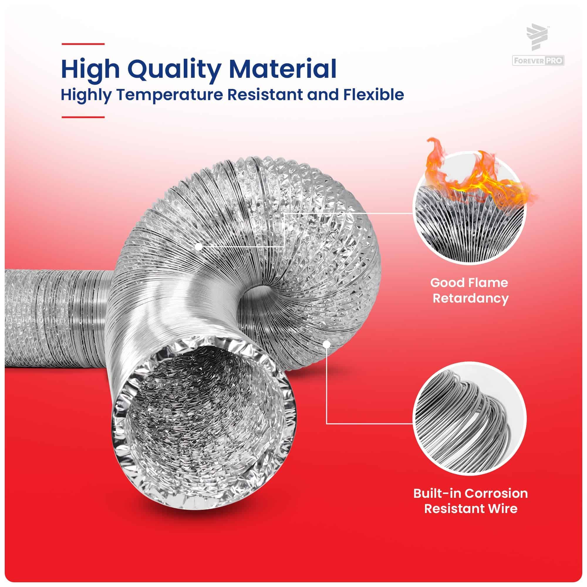 Manguera de conducto para secadora ForeverPRO flexible de - Imagen 3