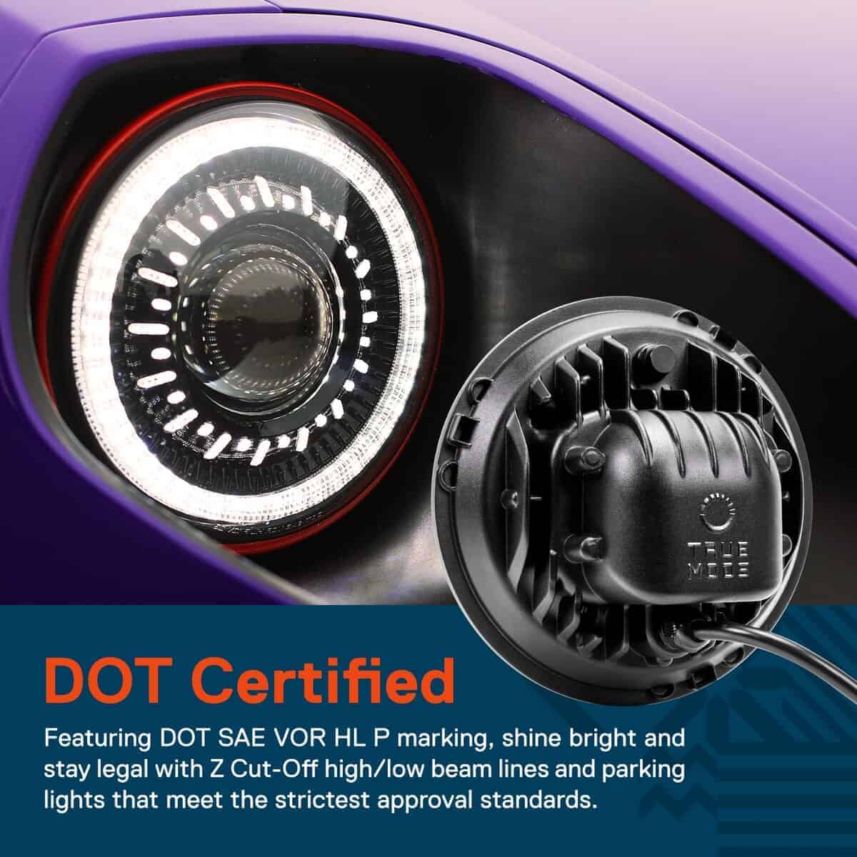 Faros LED TRUE MODS de 7 pulgadas Redondos H6024 [Aprobados - Imagen 5