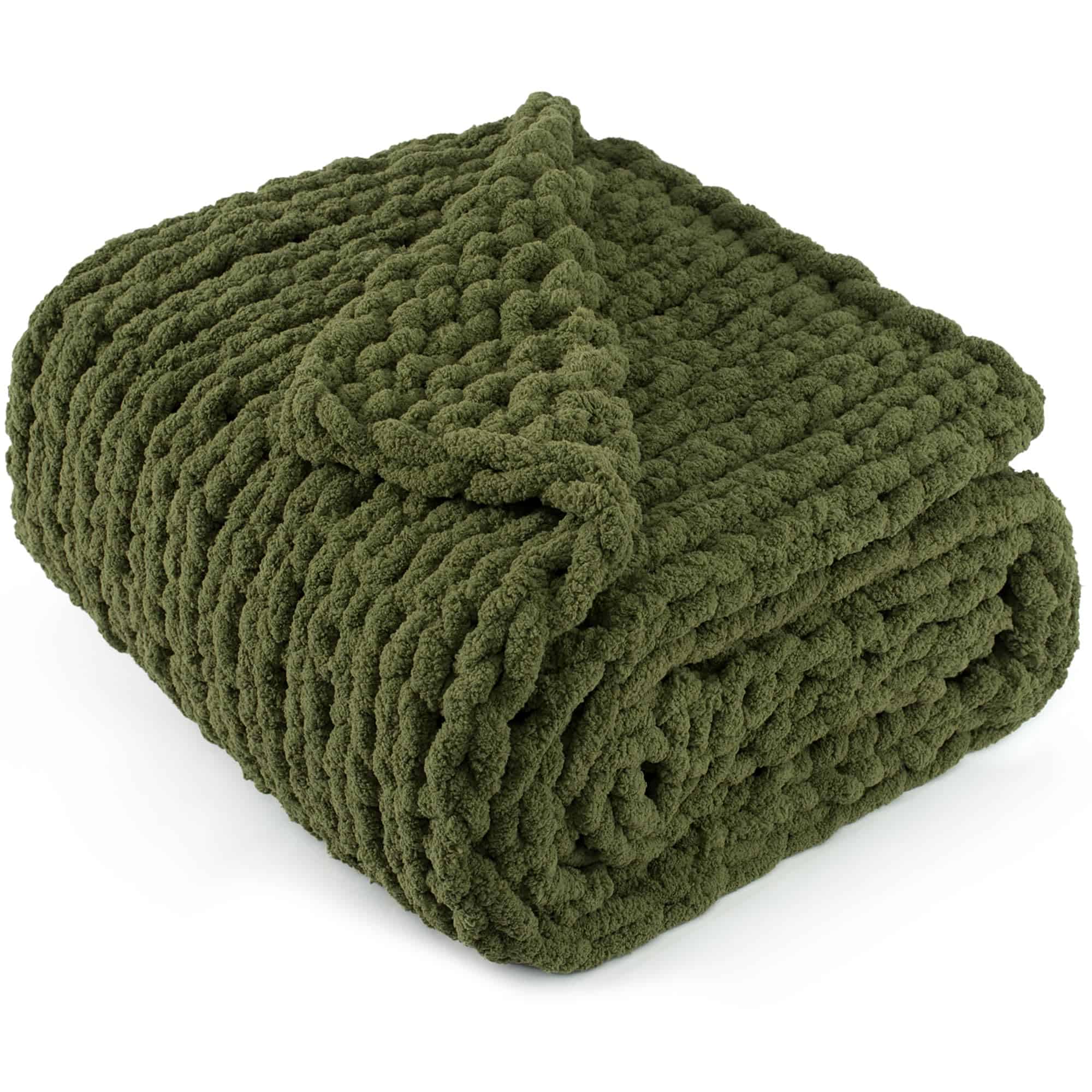 Manta de Punto Grueso 60"X 80", 100% Hecha a Mano con Hilo