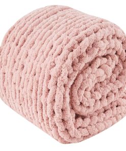 Manta de Punto Grueso PurPlaisir Manta de Ganchillo para