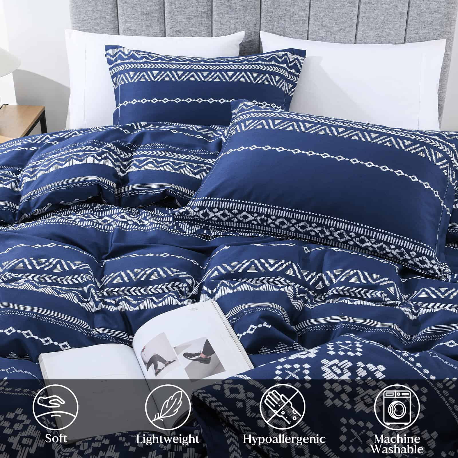 Juego de Funda de Edredón Boho CozyDH Queen Size - 100% - Imagen 5