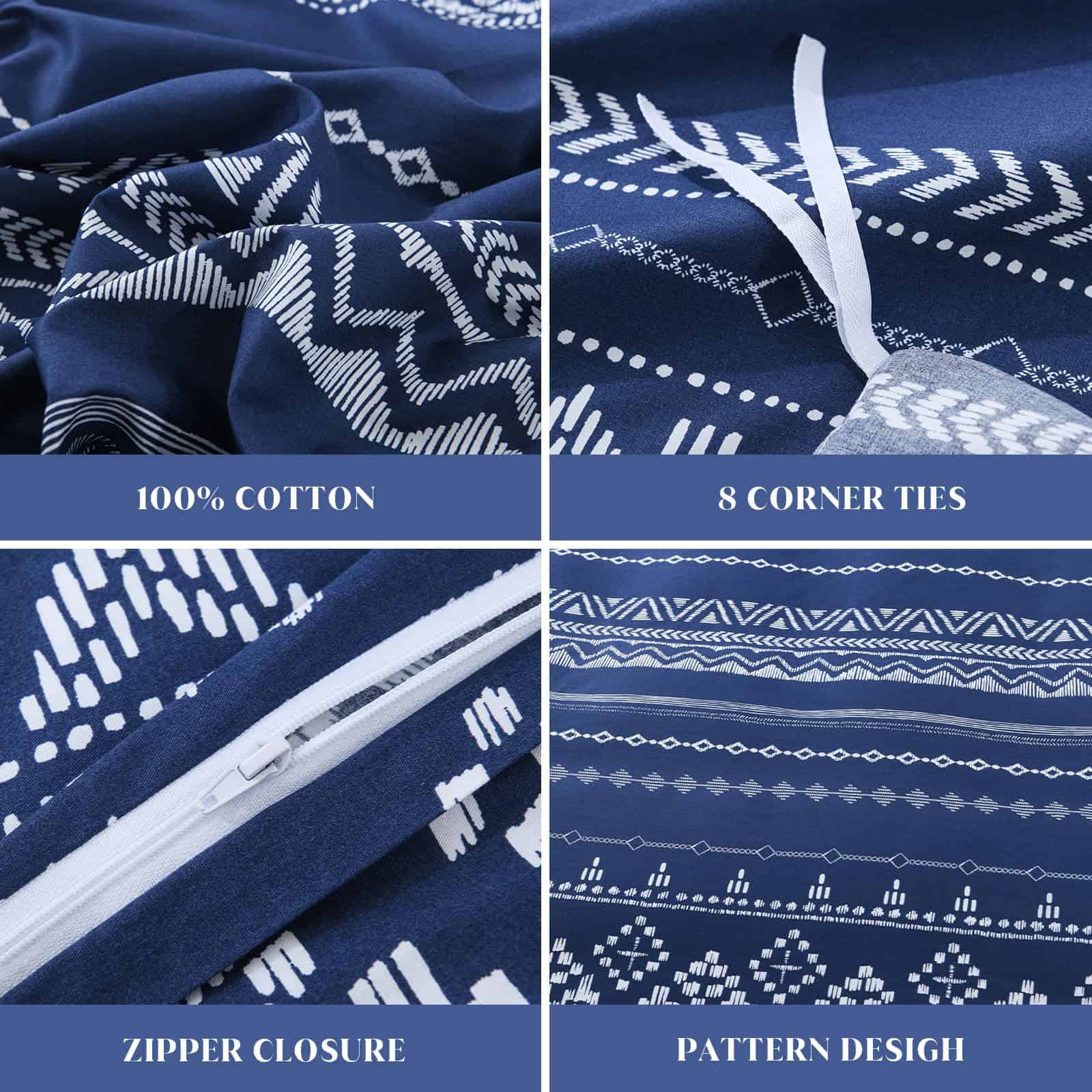 Juego de Funda de Edredón Boho CozyDH Queen Size - 100% - Imagen 6