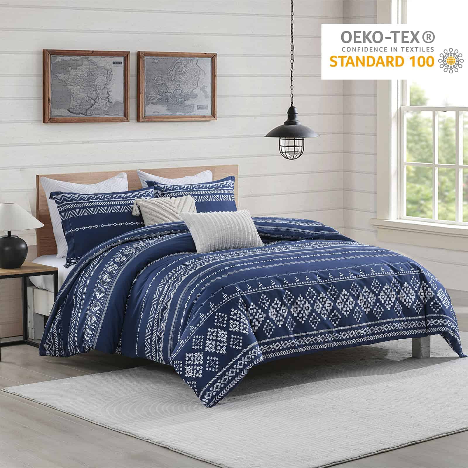 Juego de Funda de Edredón Boho CozyDH Queen Size - 100% - Imagen 3