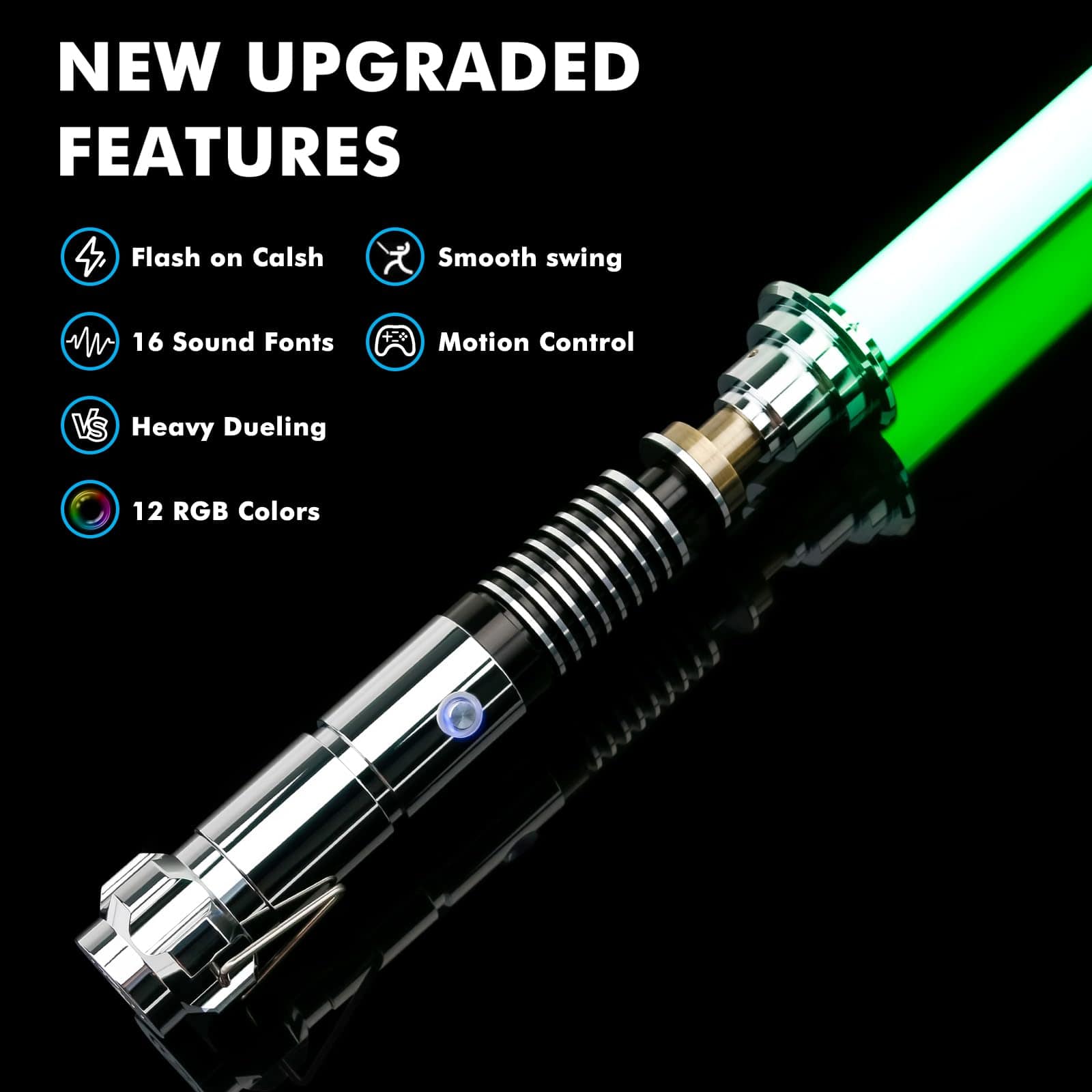 Sable de Luz de Duelo Suave para Adultos | Control de - Imagen 3