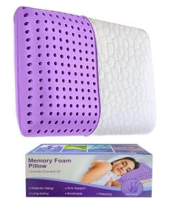 Almohada de Lavanda OMEO Tamaño Queen, Almohada de Espuma