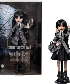 Muñeca Monster High Wednesday y Accesorios, Coleccionable