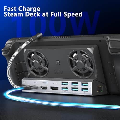 Estación de acoplamiento de Steam Deck de 11 en 1 para - Imagen 7