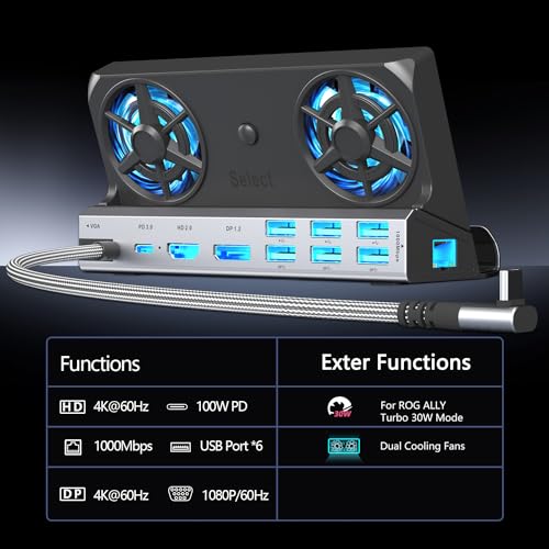 Estación de acoplamiento de Steam Deck de 11 en 1 para - Imagen 4