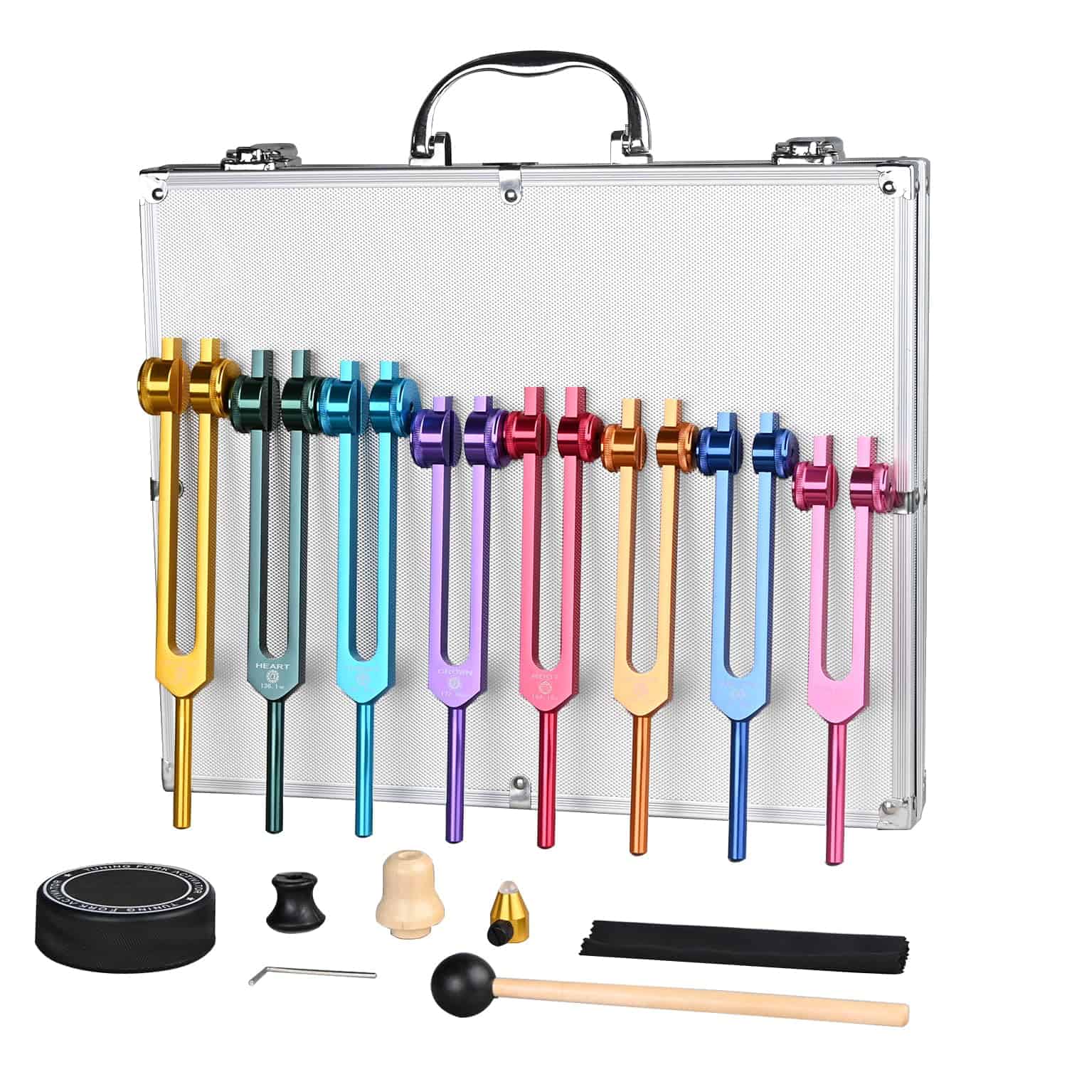 BYZVUN Juego de Diapasones de Chakras para Sanación, 7