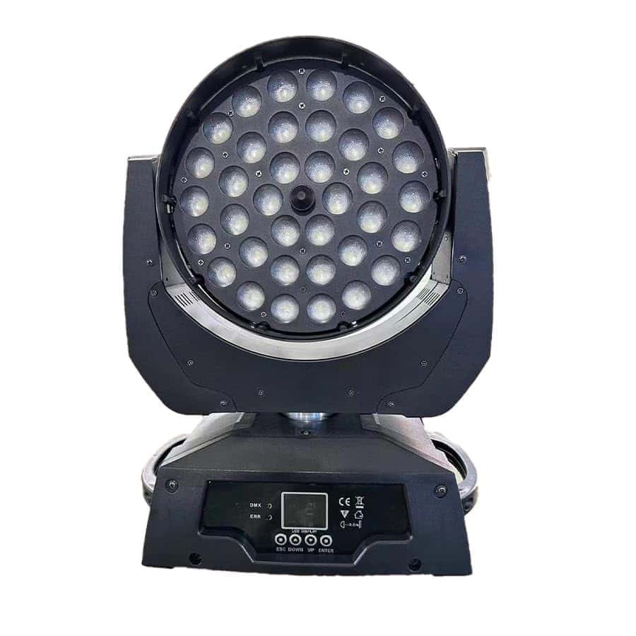 Luz de Cabeza Móvil de Lavado de Zoom Led 36x18W RGBWAUV