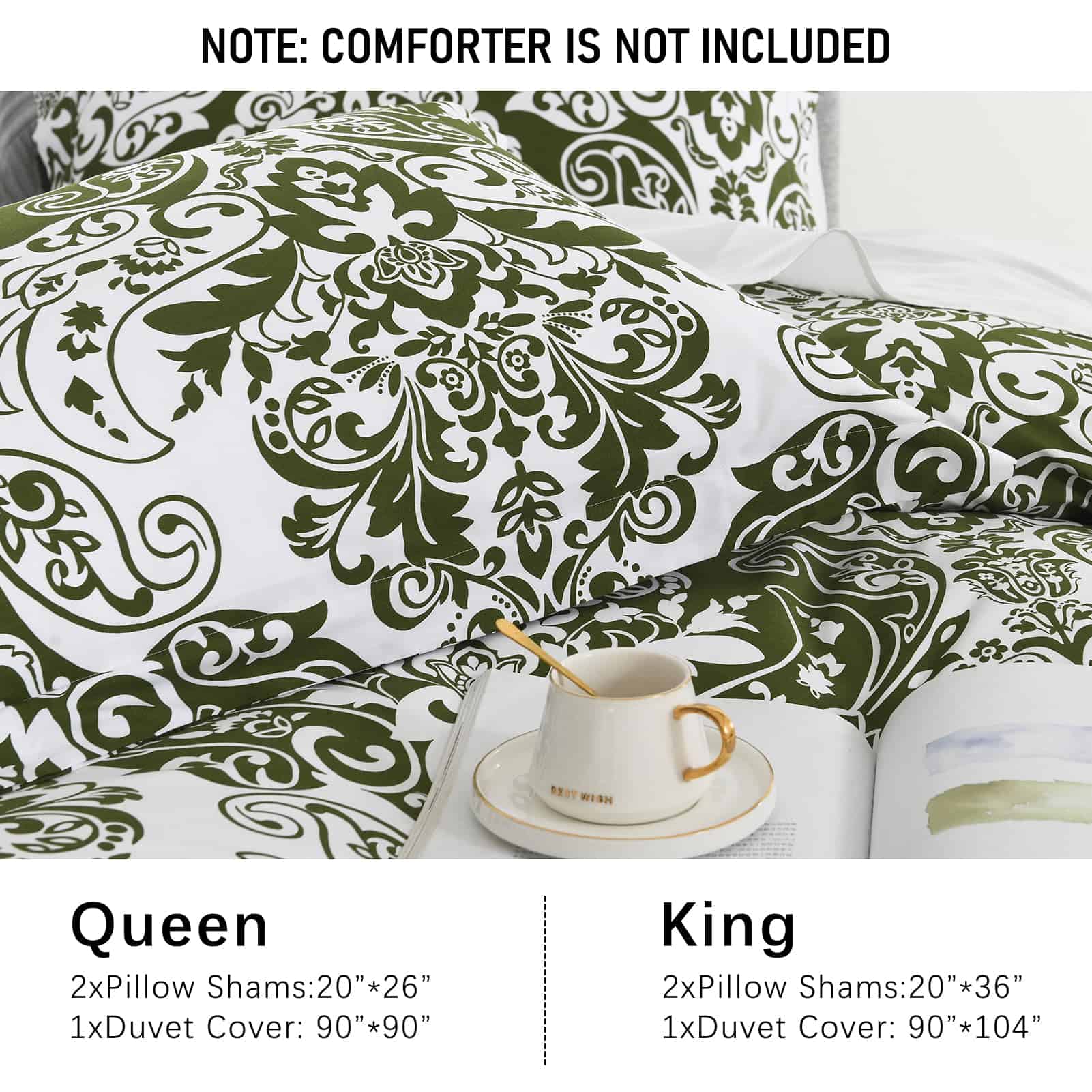 PERHOM Funda de edredón Queen - Funda de edredón Queen de - Imagen 7