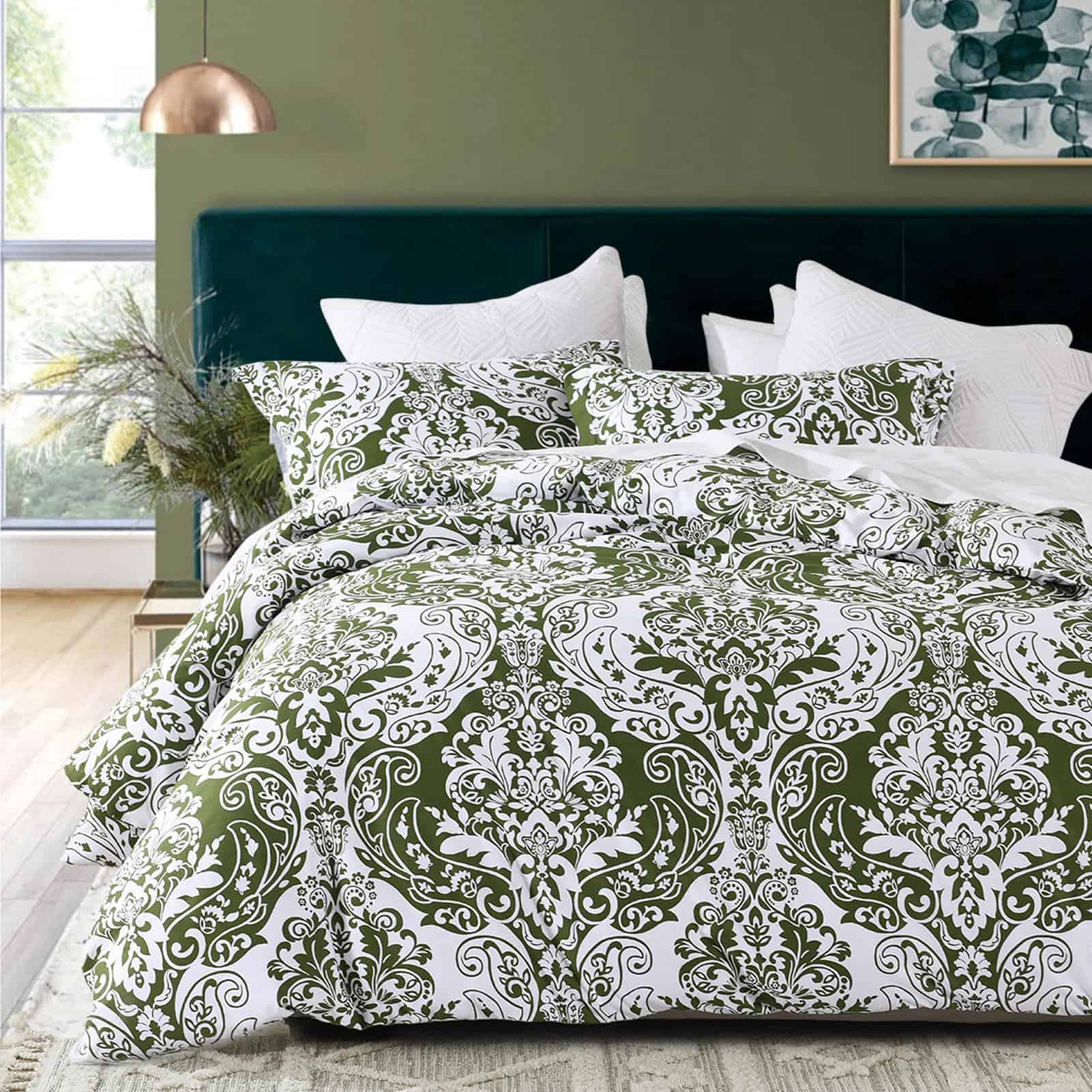 PERHOM Funda de edredón Queen - Funda de edredón Queen de