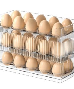 Organizador de huevos para refrigerador, 30 huevera con