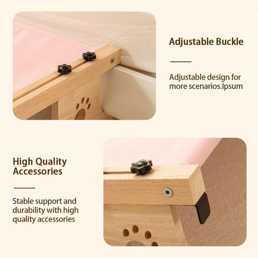 Percha de Ventana para Gatos en el Borde Duradera Ajustable - Imagen 5