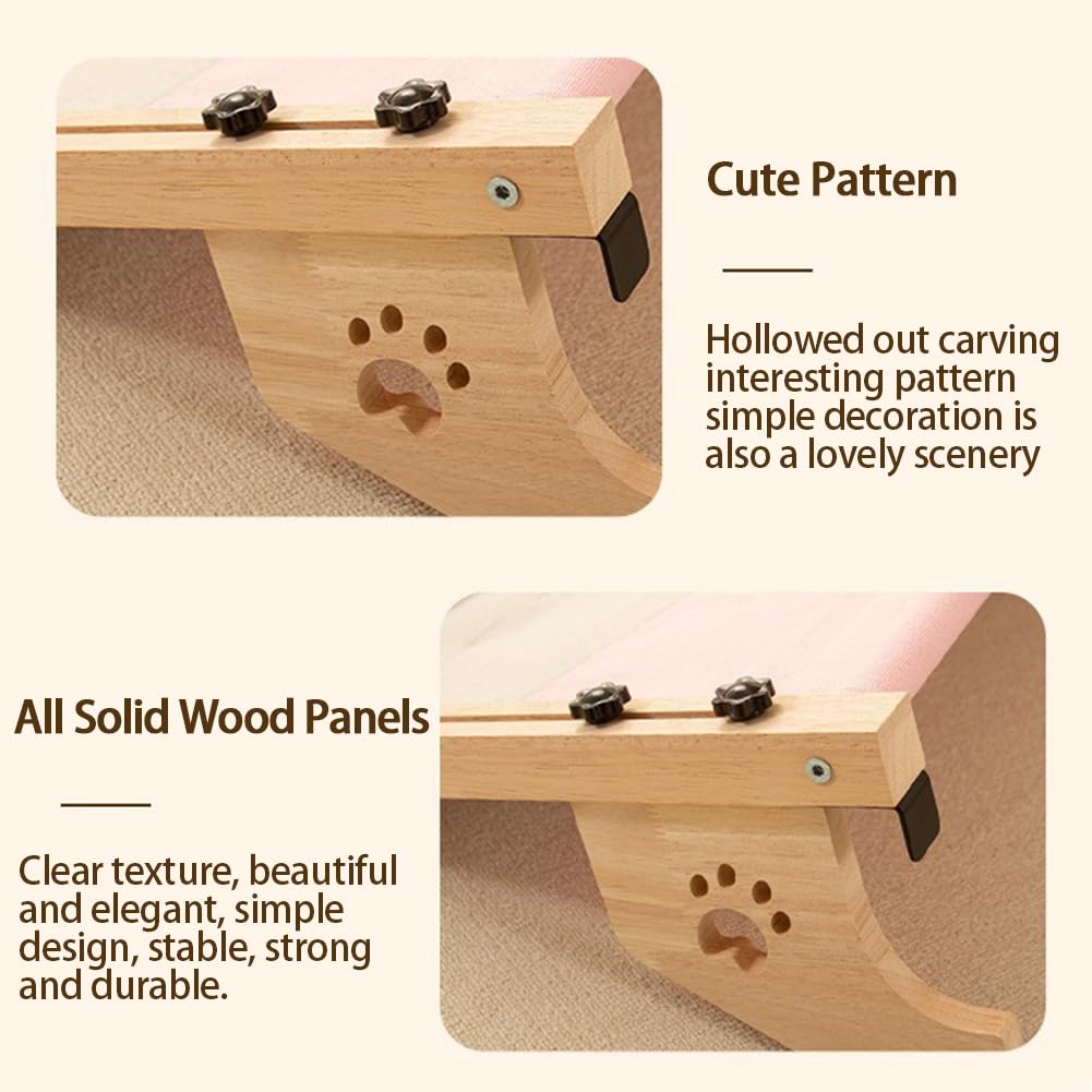 Percha de Ventana para Gatos en el Borde Duradera Ajustable - Imagen 6