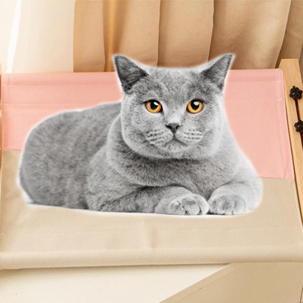 Percha de Ventana para Gatos en el Borde Duradera Ajustable - Imagen 7