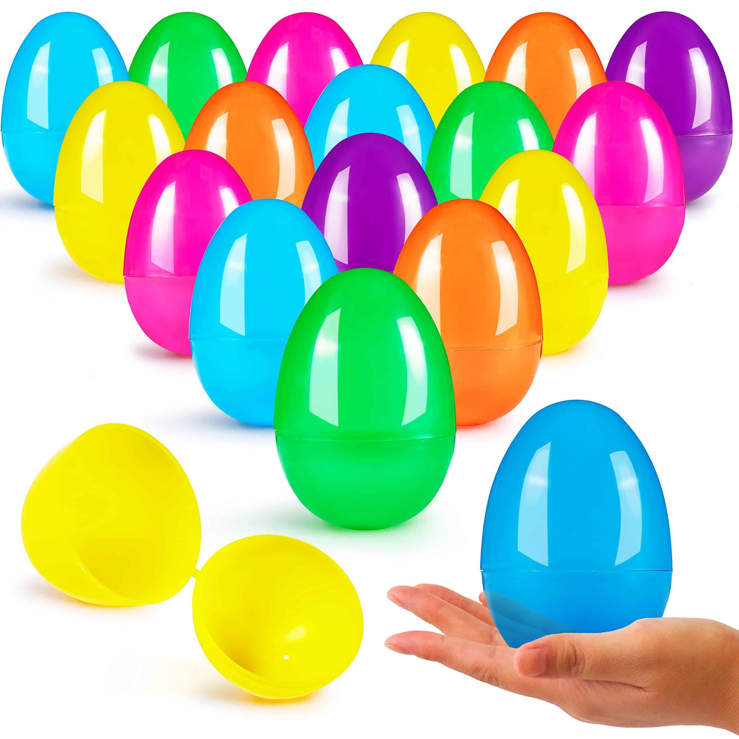 JOYIN 500 PCS 3.15" Huevos de Plástico de Pascua, Huevos de