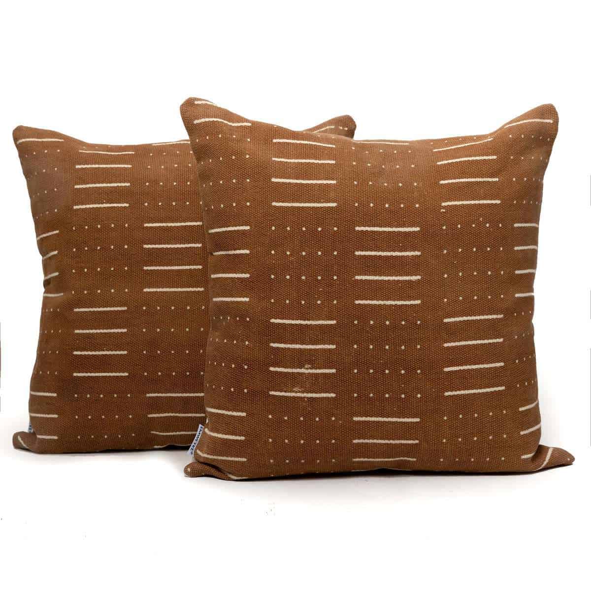 EMWEYKE Juego de 2 Fundas de Cojín Africano Mudcloth, 20x20 - Imagen 8