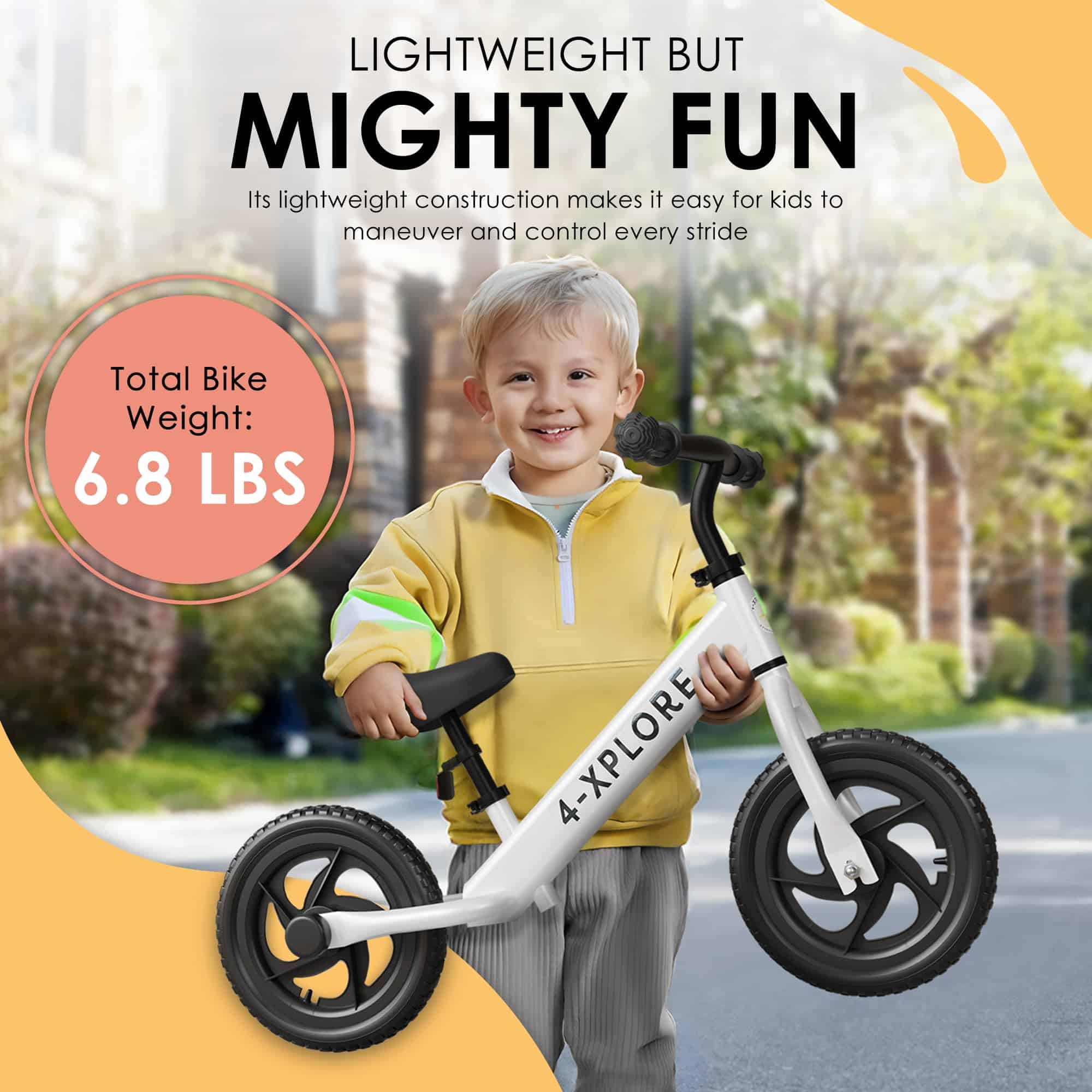 Bicicleta de Equilibrio Ajustable 4-Xplore para Niños de - Imagen 7