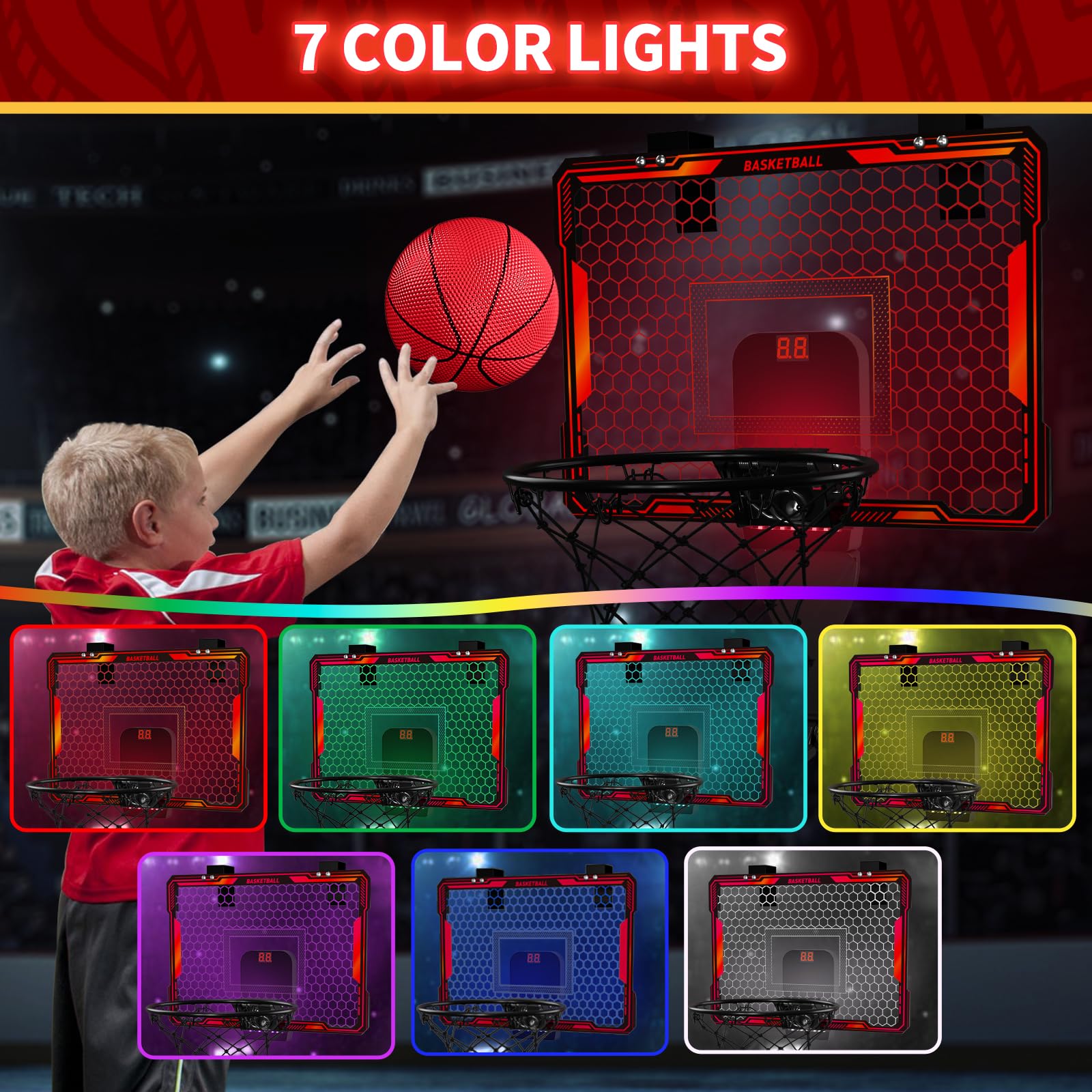 Canasta de Baloncesto HYES con Control Remoto Interior con - Imagen 3