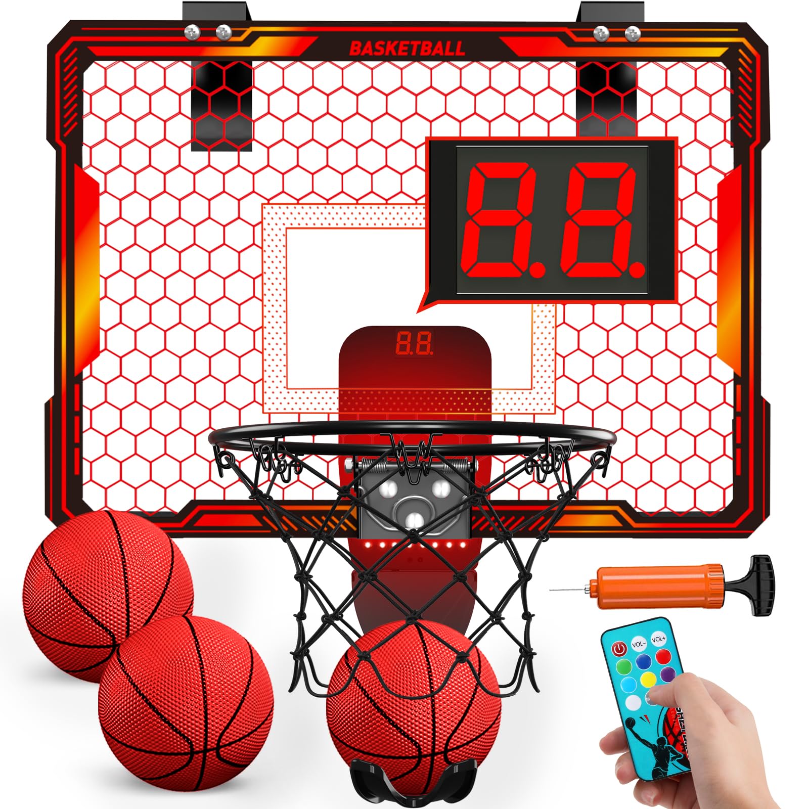 Canasta de Baloncesto HYES con Control Remoto Interior con