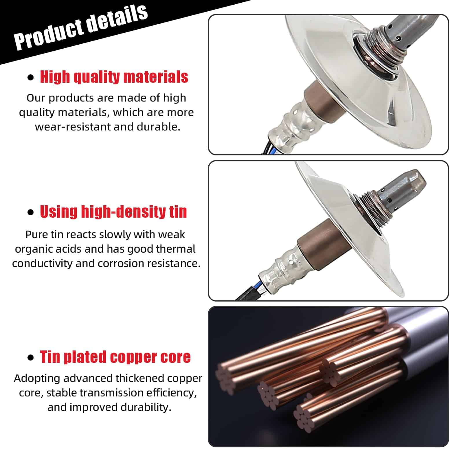 Sensor de oxígeno de aguas arriba compatible con Toyota - Imagen 3