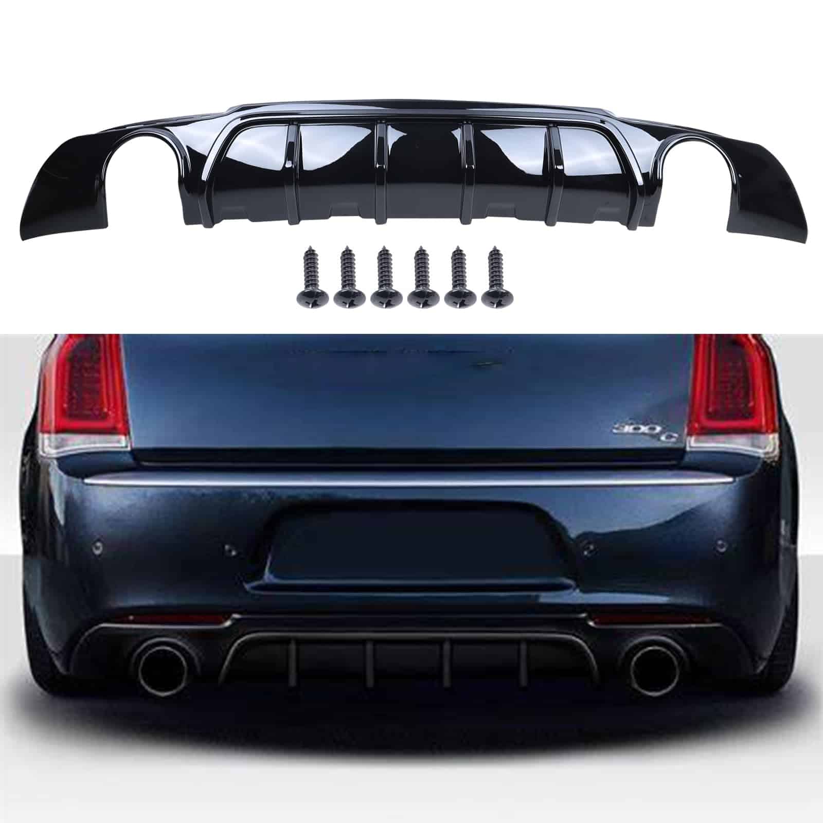 AOKAILI Difusor Trasero Compatible con 2015-2021 C-hrysler