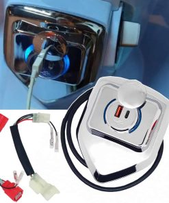 Cargador de teléfono USB para motocicleta a prueba de agua,